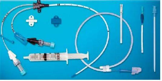 Набір для центральної венозної катетеризації з двопросвітним катетером Blue FlexTip®. Розмір катетера 7 Fr, довжина 16 cm